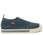 Tênis Slip On Azul Jeans Alê Knit