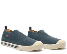 Tênis Slip On Azul Jeans Alê Knit