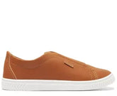 Tênis Slip On Elástico Marrom