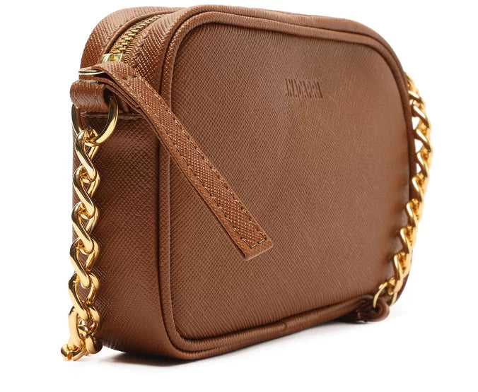 Crossbody Marrom Essencial Pequena